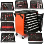 Dílenská pojízdná skříňka 7 zásuvek s vybavením BJC