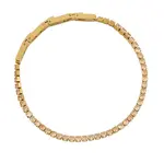 Liu Jo Třpytivý pozlacený náramek s krystaly MLJ339