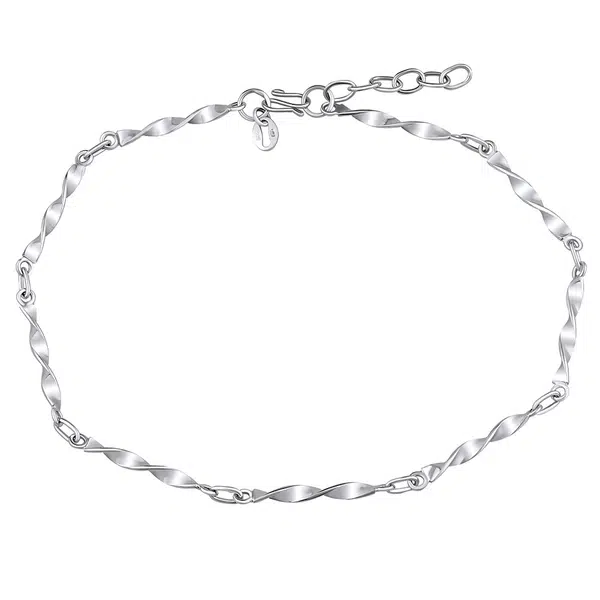 Silvego Stylový stříbrný řetízek na nohu PRM10099A