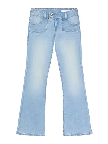 Bershka Džínsy  modrá denim