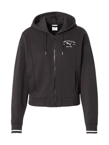 PUMA Tepláková bunda 'Class'  čierna / biela