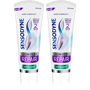 Sensodyne Clinical Repair Active Clean zubní pasta 2x75 ml