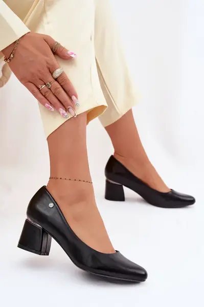 Vinceza lodičky na blokovom podpätku