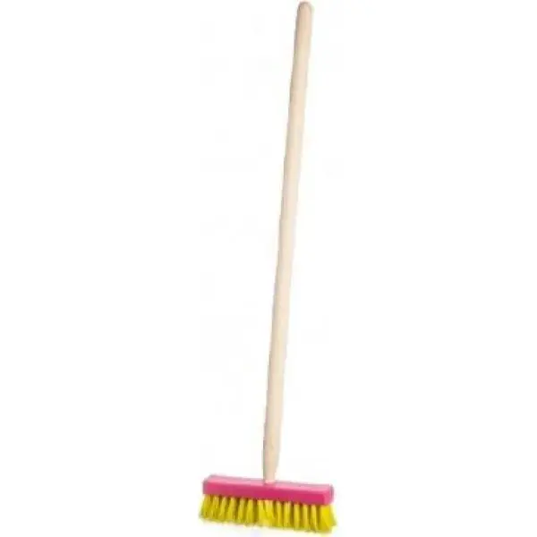 Metla červené s násadou drevo 80 cm