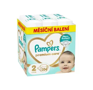 Pampers Premium Care vel. 2 4-8 kg dětské pleny 204 ks