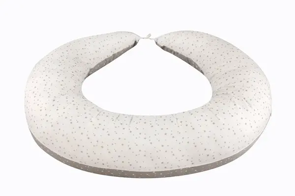 Bomimi ABRA multifunkční polštář XXL, HVĚZDIČKY bílá/šedá