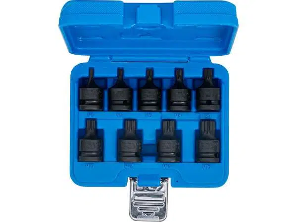 BGS Technic BGS 5487 Zástrčné hlavice 1/2" XZN M4 ÷ M16, rázové (Sada 9 dílů)