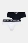 Emporio Armani Underwear  Pánske bavlnené slipy s elastanom  2-pak