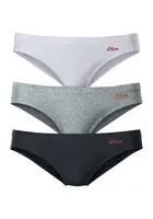 s.Oliver Nohavičky  sivá melírovaná / červená / čierna / šedobiela