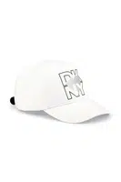 Dětská bavlněná kšiltovka Dkny bílá barva, s potiskem, D62098