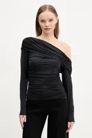 Halenka Abercrombie & Fitch dámská, černá barva, hladká, KI139-5204