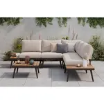 Amatio TERASOVÁ SEDACÍ SOUPRAVA dřevo, kov, textil