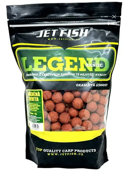 Jet fish boilie legend range kořeněná kreveta - 250 g 24 mm