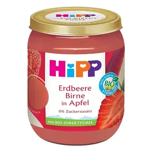 HIPP Jablka s jahodami a hruškami BIO 160 g