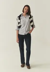 Bílá pruhovaná košile s Lyocell Tencel™