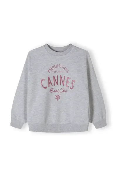 MINOTI Mikina  sivá / melónová
