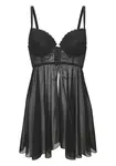 LASCANA Negližé  čierna