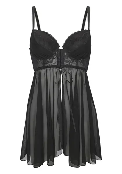 LASCANA Negližé  čierna