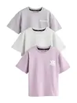 smALLSAINTS Tričko  krémová / tmavošedá / ružová
