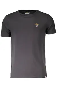 AERONAUTICA MILITARE BLACK MEN'S OUTERWEAR T-SHIRT