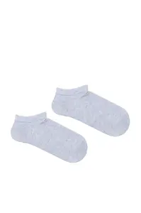 Dětské šedé kotníkové ponožky Milena