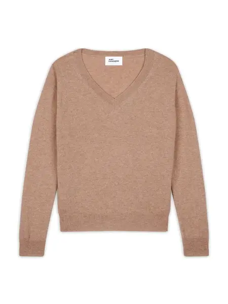 JUST CASHMERE Sveter 'Nora'  farba ťavej srsti