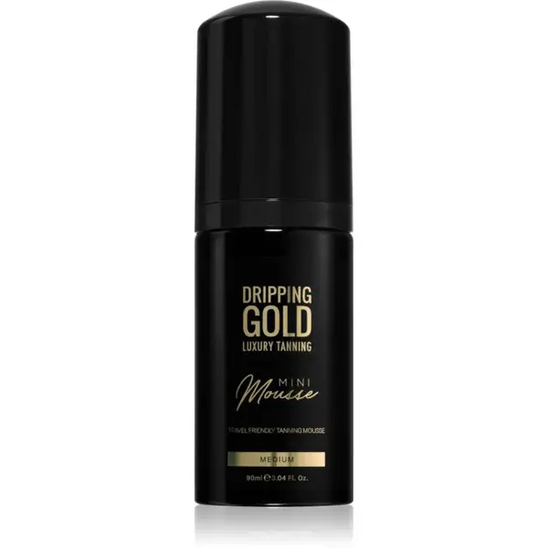 Dripping Gold Luxury Tanning Mini Mousse samoopaľovacia pena na tvár a telo odtieň Medium 90 ml