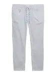 TOM TAILOR Nohavice  tmavomodrá / biela