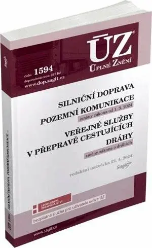 ÚZ č. 1594 - Silniční doprava, Pozemní komunikace, Veřejné služby v přepravě cestujících, Dráhy
