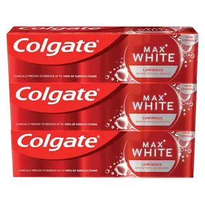 COLGATE Zubní pasta Max White Luminous 3x 75 ml