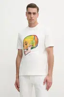 Bavlněné tričko PS Paul Smith bílá barva, s potiskem, M2R.220X.PP5119