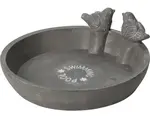 Pítko/bazén pro ptáky 24 cm, šedá