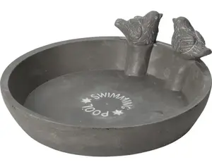 Pítko/bazén pro ptáky 24 cm, šedá