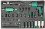 Modul - pneumatické nářadí a úderové hlavice 1/2", 31 ks - JONNESWAY JA-C831SV