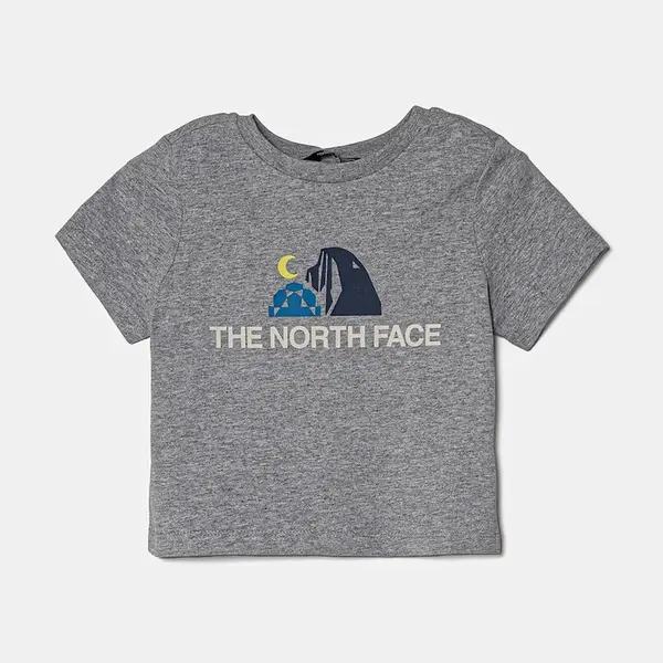 Dětské tričko The North Face KID GRAPHIC S/S TEE šedá barva, s potiskem, NF0A8AXEDYX1
