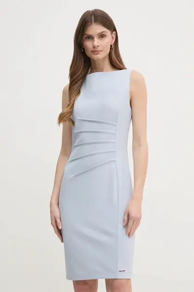 Šaty Calvin Klein modrá barva, mini, K20K208433