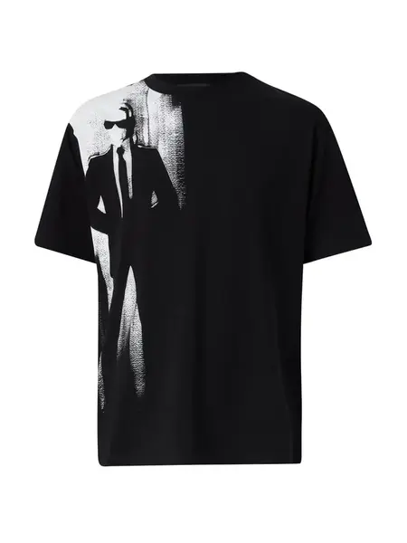 Karl Lagerfeld Tričko  čierna / biela