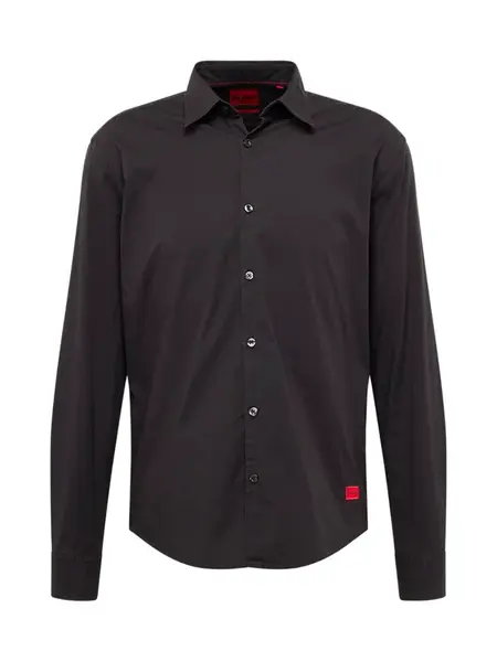 HUGO Košeľa 'Ermo'  červená / čierna