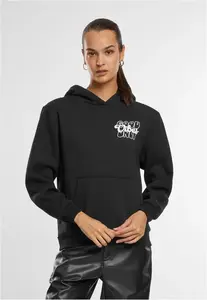 Women's Sweatshirt Good Vibes Puff Print Black