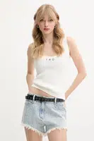 Top s příměsí lnu IRO béžová barva, WP12SORENA