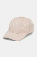Kšiltovka Guess dámská, béžová barva, vzorovaná, AW5282 POL01