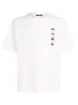 Karl Lagerfeld Tričko  červená / čierna / biela