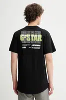 Bavlněné tričko G-Star pánské, černá barva, D26043-C372