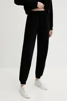 Tepláky HUGO LOKKY Long pant dámské, černá barva, s aplikací, 50545211