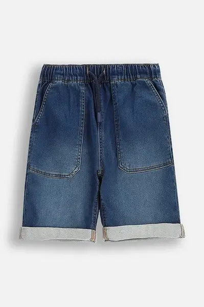 Kraťasy Coccodrillo tmavomodrá barva, nastavitelný pas, JEANS COLLECTION BOY