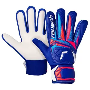 Reusch ATTRAKT STARTER SOLID JUNIOR Dětské brankářské rukavice, modrá, velikost