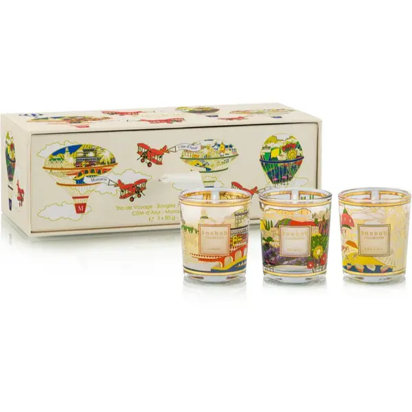 Baobab Collection Trio Travel Candles vonná sviečka darčeková sada