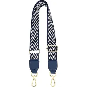 Stripe Pattern Adjustable Cotton Bag Strap