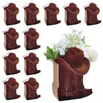 Western Cowboy Boot Folding Floral Bouquet Paper Boxes