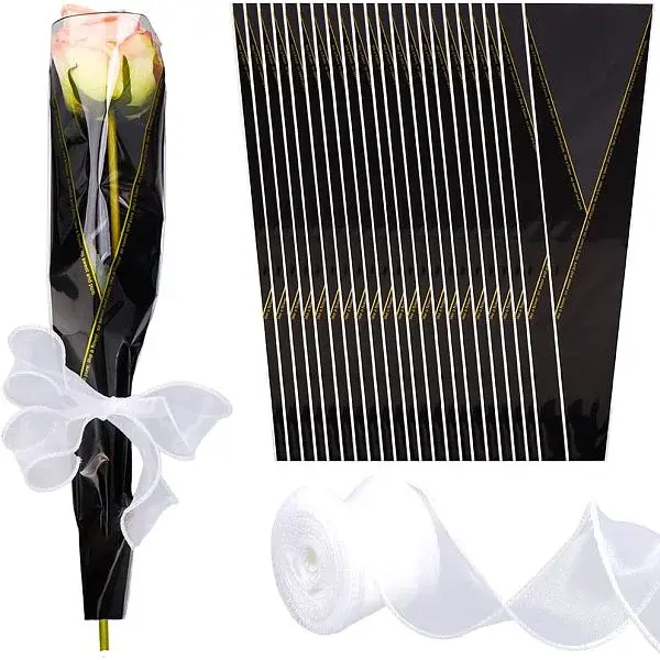 OPP Plastic Flower Bouquet Bags